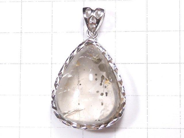 [Video] [One of a kind] Pyrite in Quartz  Pendant Silver925 NO.24
