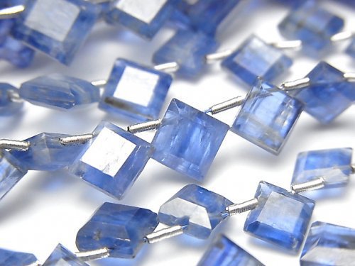 [Video]High Quality Kyanite AA++ Diamond Shape [Medium color] half or 1strand beads (aprx.9inch/22cm)