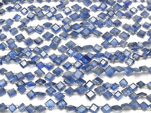 [Video]High Quality Kyanite AA++ Diamond Shape [Medium color] half or 1strand beads (aprx.9inch/22cm)