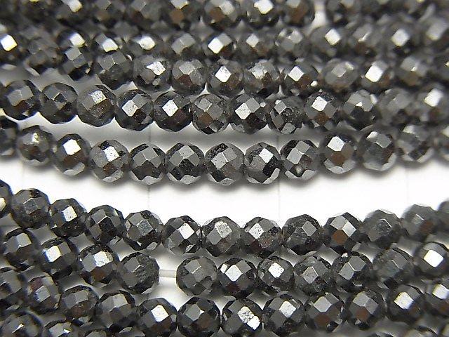 [Video] High Quality! 2pcs $6.79! Magnetic! Hematite Faceted Round 3mm 1strand beads (aprx.15inch / 38cm)
