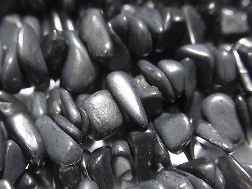 [Video] Russia Shungite AAA Chips (Small Nugget) 1strand beads (aprx.32inch / 80cm)
