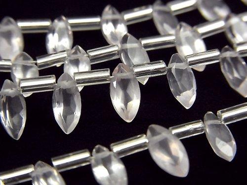 [Video] High Quality Rose Quartz AAA- Marquise Faceted 8x4mm 1strand (18pcs)