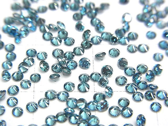 [Video] Blue Diamond Round Faceted 2x2mm 2pcs