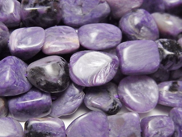 [Video]Charoite AA++ Nugget 1strand beads (aprx.15inch/37cm)