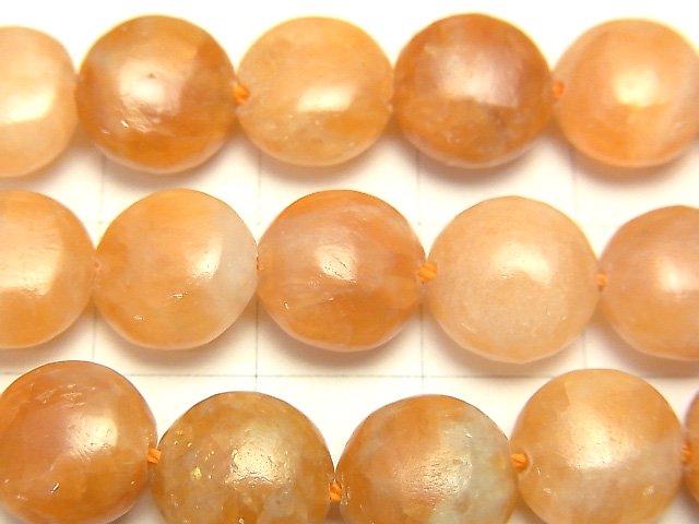 [Video] Orange Calcite AA+ Coin 10x10mm 1strand beads (aprx.15inch / 37cm)