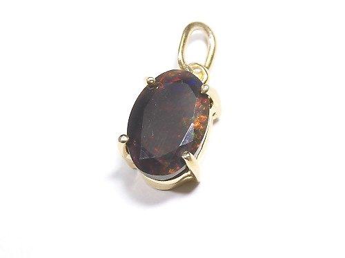 [Video] [One of a kind] High Quality Black Opal AAA Faceted Pendant 18KGP NO.211