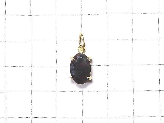 [Video] [One of a kind] High Quality Black Opal AAA Faceted Pendant 18KGP NO.211