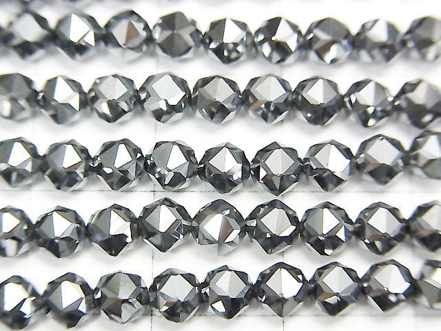 [Video] High Quality! 2pcs $9.79! Terahertz Star Faceted Round 4mm 1strand beads (aprx.15inch / 36cm)