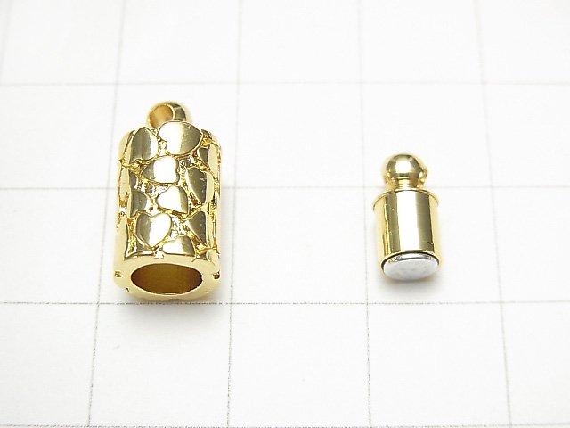 [Video] Metal parts Magnet type with Jump Ring Clasp 19x8x8 Gold color 1pair