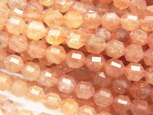 [Video] Sunstone AA++ Double Point Faceted Tube 5x4mm 1strand beads (aprx.15inch / 37cm)