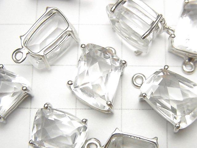 [Video] High Quality Crystal AAA- Bezel Setting Fancy Shape Faceted Rhodium Plated 1pc