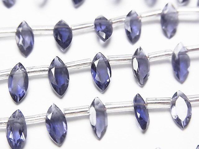 [Video]High Quality Iolite AAA Marquise Faceted 8x4mm half or 1strand (18pcs )