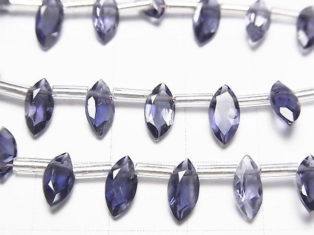 [Video]High Quality Iolite AAA Marquise Faceted 8x4mm half or 1strand (18pcs )