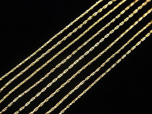 Silver925 beading chain necklace 0.5mm 18KGP [40cm][45cm][50cm] necklace 1pc