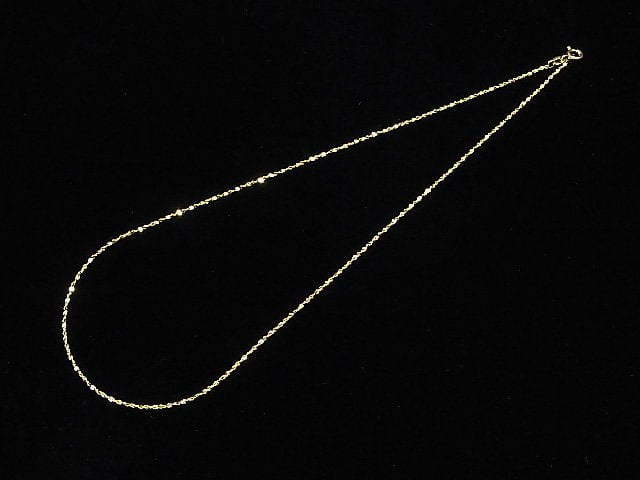 Silver925 Twist Chain Necklace 1.2mm 18KGP [40cm][45cm][50cm][60cm] Necklace 1pc