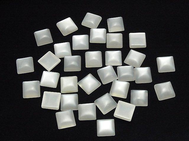 [Video] White Moonstone AAA Square Cabochon 12x12mm 2pcs