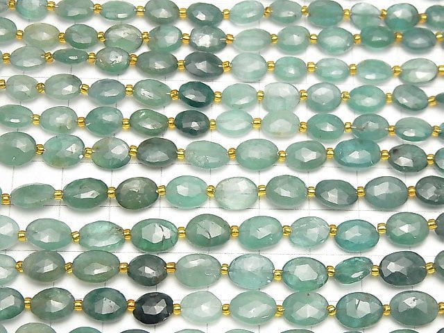 [Video]Grandidierite AA++ Faceted Oval 1strand beads (aprx.7inch/18cm)