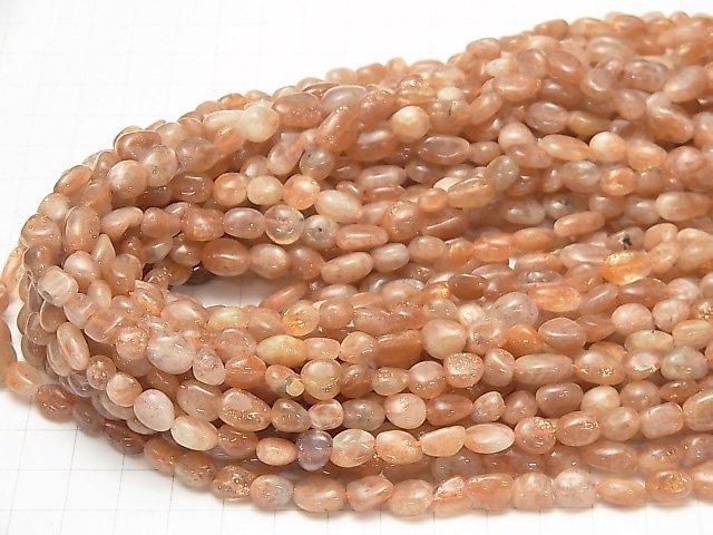 [Video] Sunstone AA++ Small Size Nugget 1strand beads (aprx.15inch / 38cm)