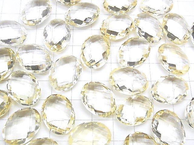 [Video] High Quality Citrine AAA- Undrilled Faceted Oval 20x15mm 1pc