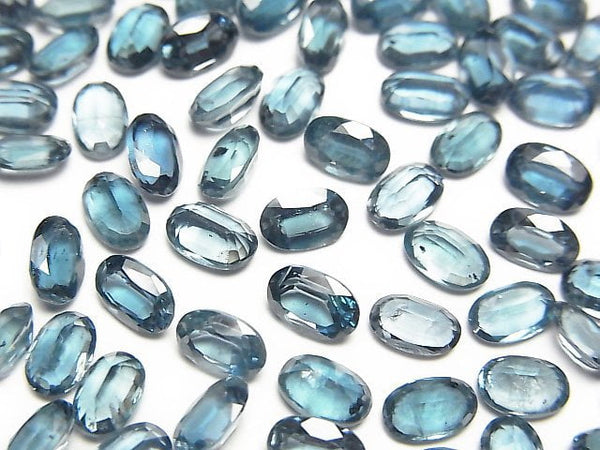 [Video]High Quality Indigo Blue Kyanite AAA- Loose stone Oval Faceted 6x4mm 3pcs