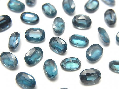 [Video]High Quality Indigo Blue Kyanite AAA- Loose stone Oval Faceted 7x5mm 2pcs