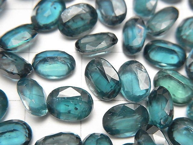 [Video]High Quality Indigo Blue Kyanite AAA- Loose stone Oval Faceted 8x6mm 2pcs