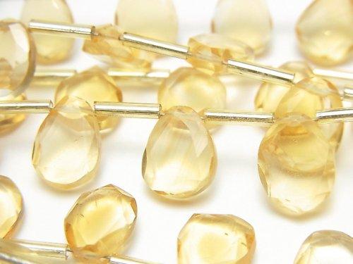 [Video] High Quality Citrine AAA- Slice Faceted Nugget 1strand (15pcs)