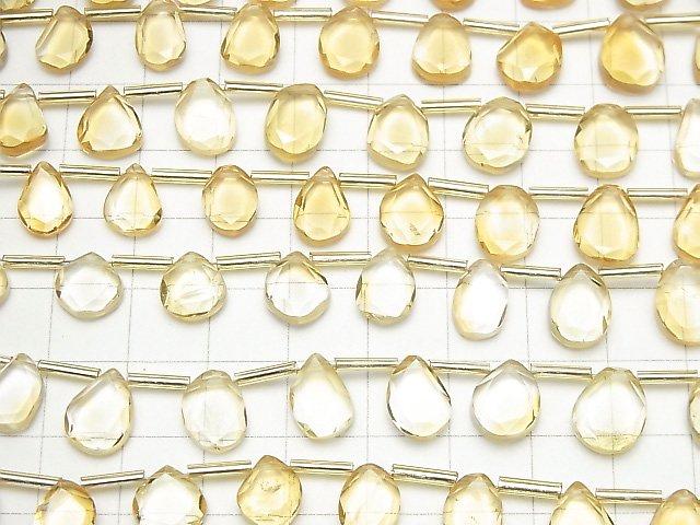 [Video] High Quality Citrine AAA- Slice Faceted Nugget 1strand (15pcs)