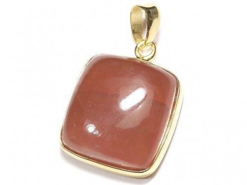[Video] [One of a kind] Peru High Quality Rhodochrosite AAA Pendant 18KGP NO.238