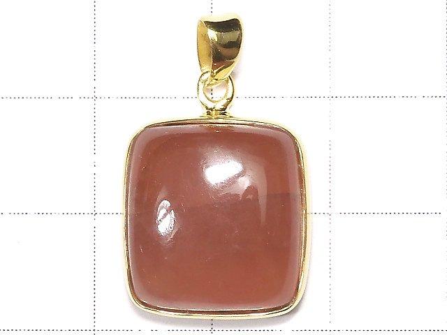 [Video] [One of a kind] Peru High Quality Rhodochrosite AAA Pendant 18KGP NO.238