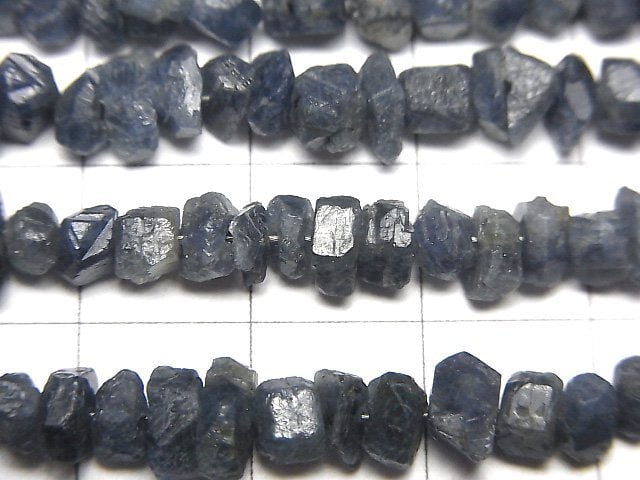 [Video]Sapphire AA++ Rough Rock Nugget (Chips ) 1strand beads (aprx.7inch/18cm)