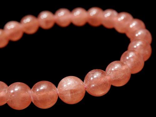 [Video] [One of a kind] Argentina Rhodochrosite AAA ++ Round 7.5mm Bracelet NO.113
