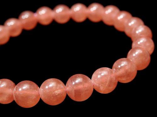 [Video] [One of a kind] Argentina Rhodochrosite AAA ++ Round 7.5mm Bracelet NO.114