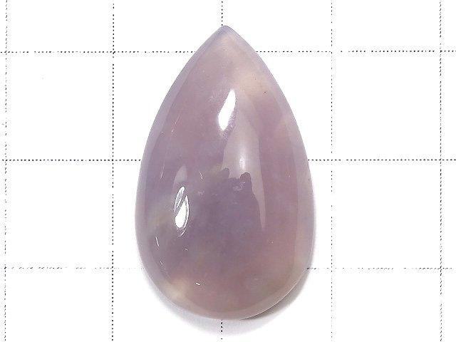 [Video] [One of a kind] Indonesia Natural color Purple Chalcedony AA Cabochon 1pc NO.4