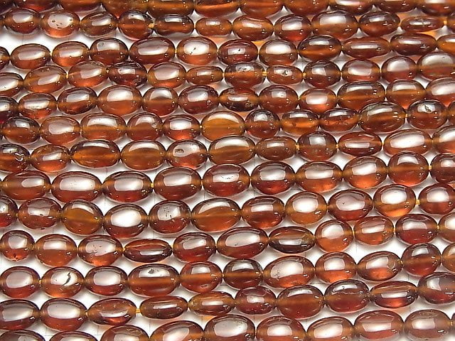 [Video] High Quality Hessonite Garnet AAA- Nugget 1strand beads (aprx.15inch / 38cm)