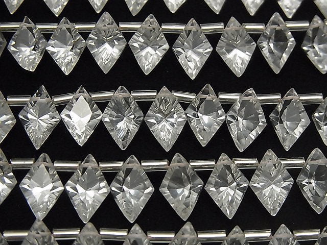 [Video]High Quality Crystal AAA Diamond Concave Cut 12x8mm 1strand (13pcs )