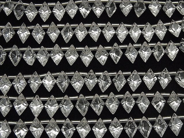 [Video]High Quality Crystal AAA Diamond Concave Cut 12x8mm 1strand (13pcs )