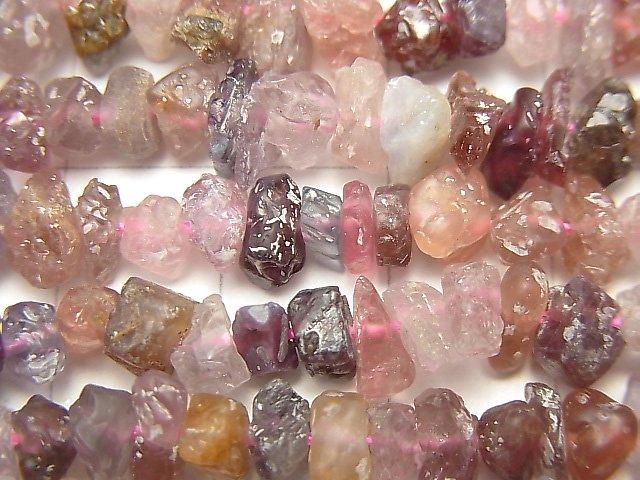 [Video] Multicolor Spinel Rough Rock Nugget (Chips) 1strand beads (aprx.15inch / 37cm)