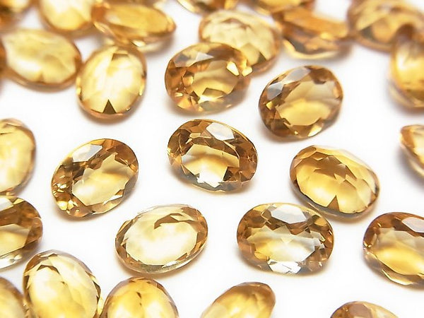 [Video]High Quality Citrine AAA Loose stone Oval Faceted 8x6mm 3pcs