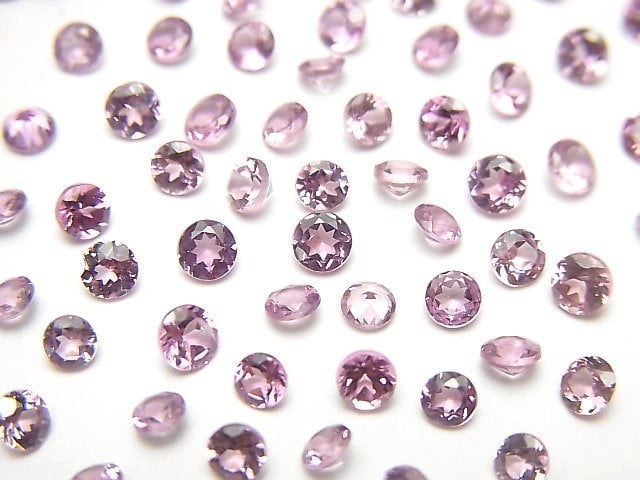 [Video]High Quality Malaya Garnet AAA Loose stone Round Faceted 3x3mm 5pcs