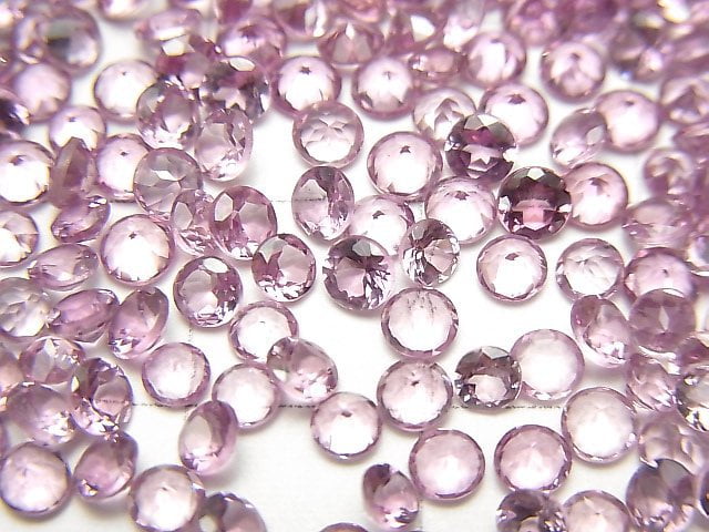 [Video]High Quality Malaya Garnet AAA Loose stone Round Faceted 3x3mm 5pcs