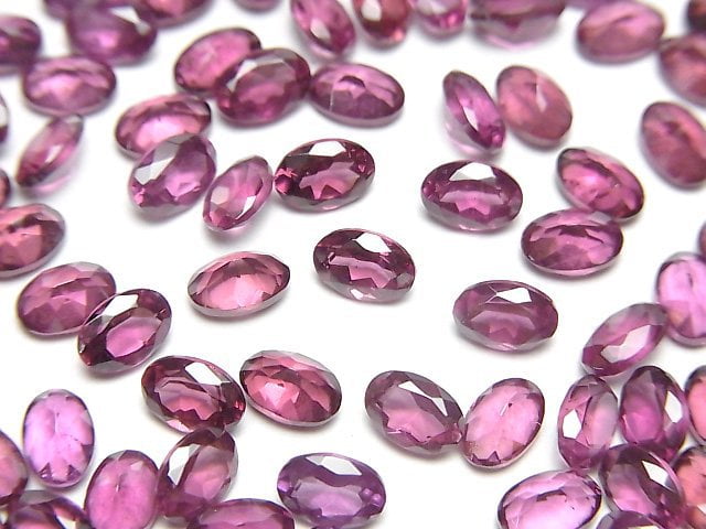[Video]High Quality Malaya Garnet AAA- Loose stone Oval Faceted 6x4mm 2pcs