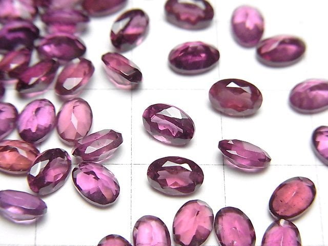 [Video]High Quality Malaya Garnet AAA- Loose stone Oval Faceted 6x4mm 2pcs