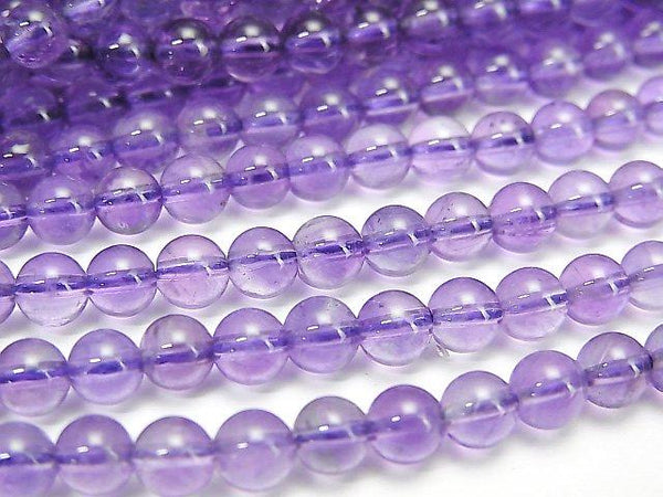 [Video] Amethyst AAA- Round 4.5mm 1strand beads (aprx.15inch / 36cm)