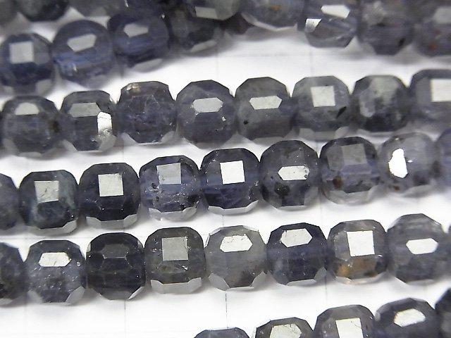 High Quality!  Iolite AA Cube Shape 6x6x6mm half or 1strand beads (aprx.15inch/37cm)
