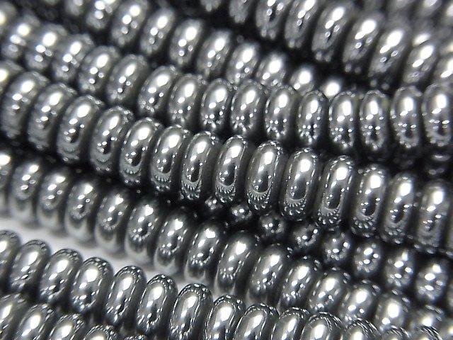 [Video] Terahertz Roundel 6x6x2mm half or 1strand beads (aprx.15inch / 38cm)