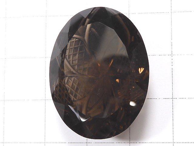 [Video] [One of a kind] High Quality Smoky Quartz AAA Carved Faceted 1pc NO.29