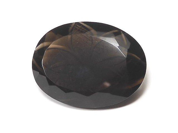 [Video] [One of a kind] High Quality Smoky Quartz AAA Carved Faceted 1pc NO.39