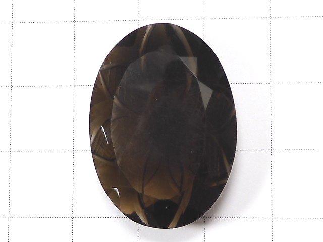 [Video] [One of a kind] High Quality Smoky Quartz AAA Carved Faceted 1pc NO.45