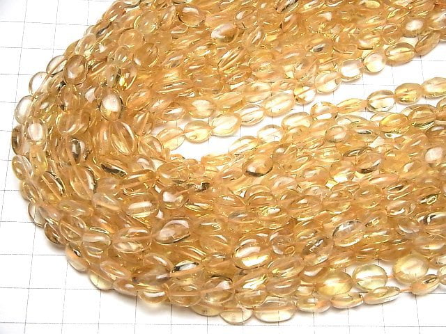 [Video]High Quality Citrine AA++ Oval 1strand beads (aprx.13inch/31cm)